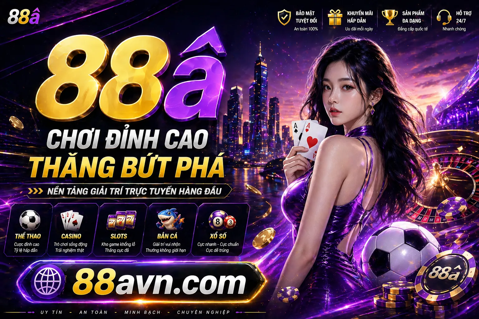 Banner khuyến mãi thể thao với các ưu đãi hấp dẫn và logo 77king88 nổ hũ
